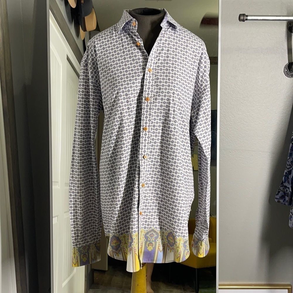 Thomas Dean TD men’s button down shirt Large Tall